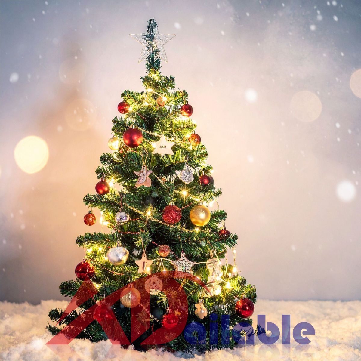 Featured Prelit Snow Flocked Christmas Tree
